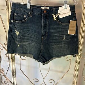 Jessica Simpson Dark Blue High Waist Women Shorts